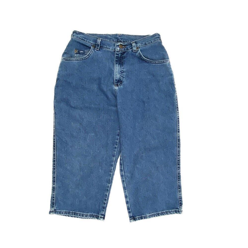 Lee Capri Women's size 10 Medium Wash‎ Blue Denim jeans